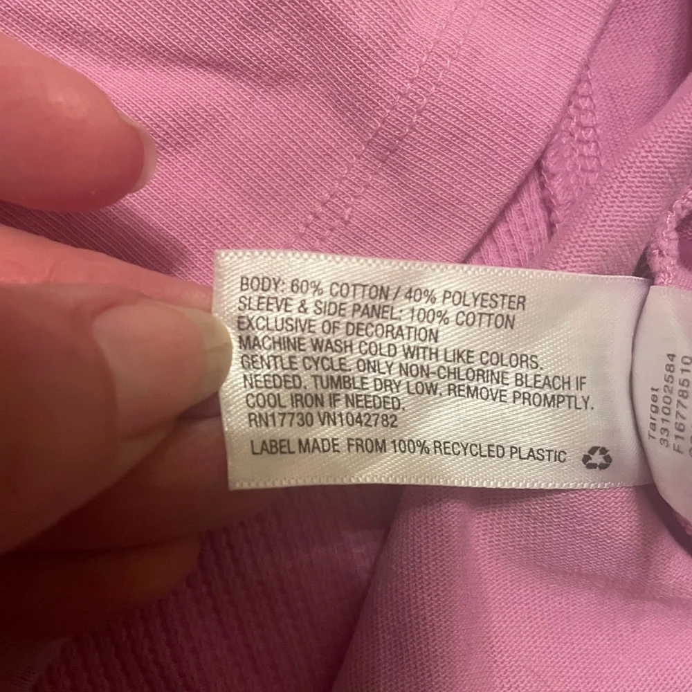 Wild Fable Comfy Pink Ribbed Detail Long Sleeve Top, Size Large‎ - Picture 4 of 8
